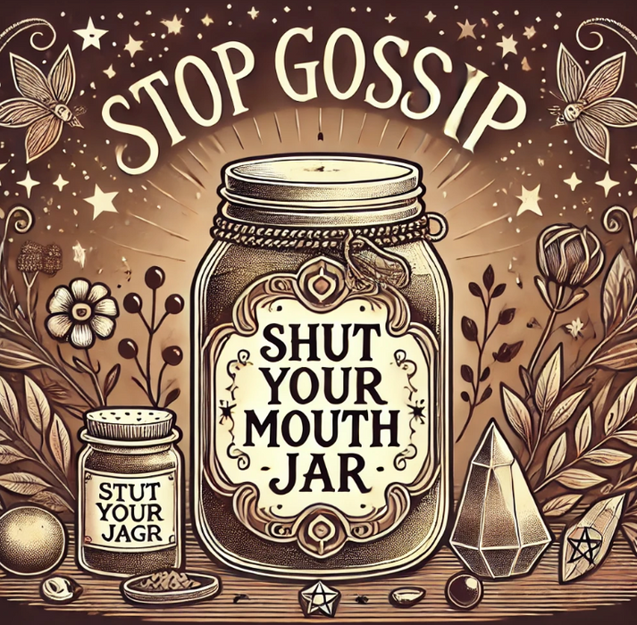 Stop Gossip: Shut Your Mouth Jar Spell